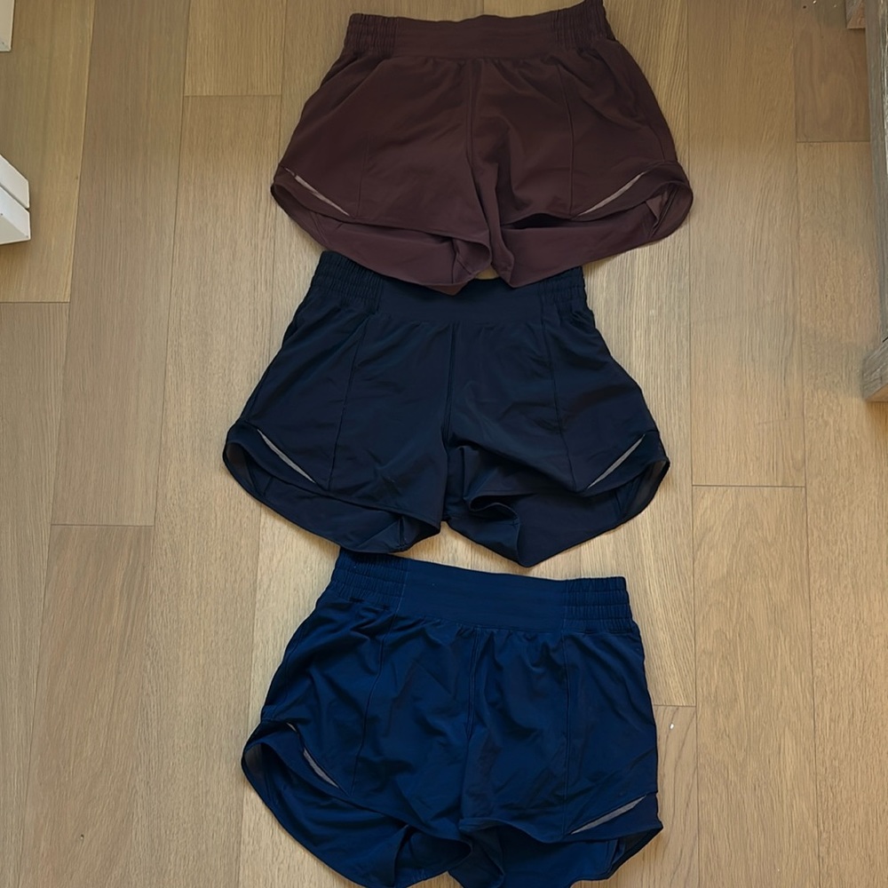 Lululemon high rise shorts
